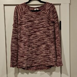 Old Navy Burgundy Long Sleeve Top